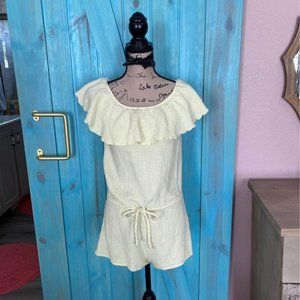 Anthropologie Eberjey Pale Yellow Romper - S